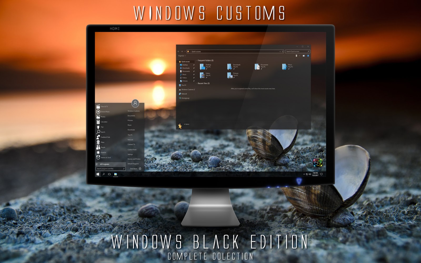 Windows 10 Pro Black Edition