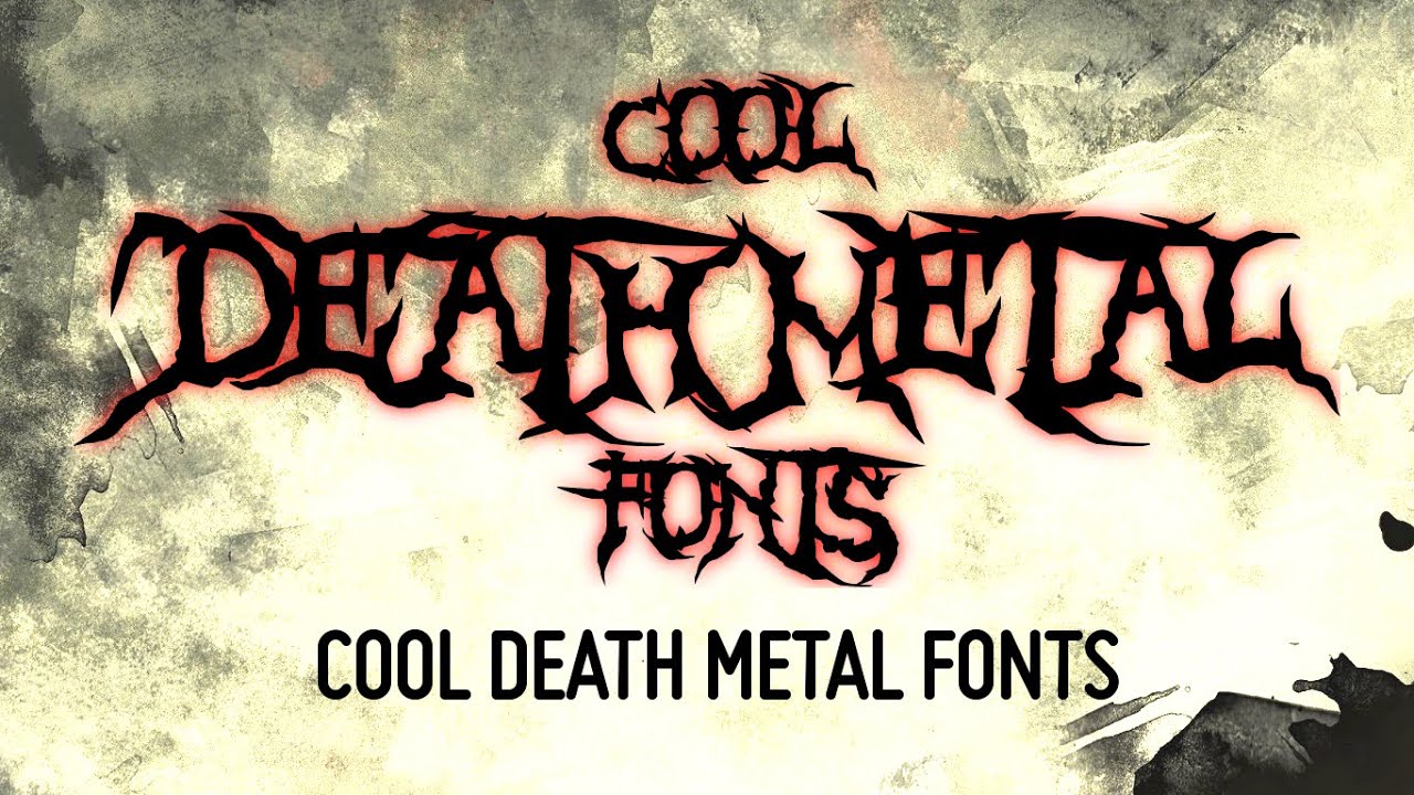 Font brutal death metal free download